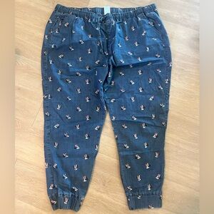 Disney Parks jogger jeans 2XL